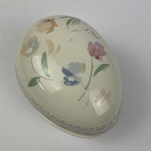 Vintage Heritage House Celebration of Love Musical Porcelain Egg - Somewhere My